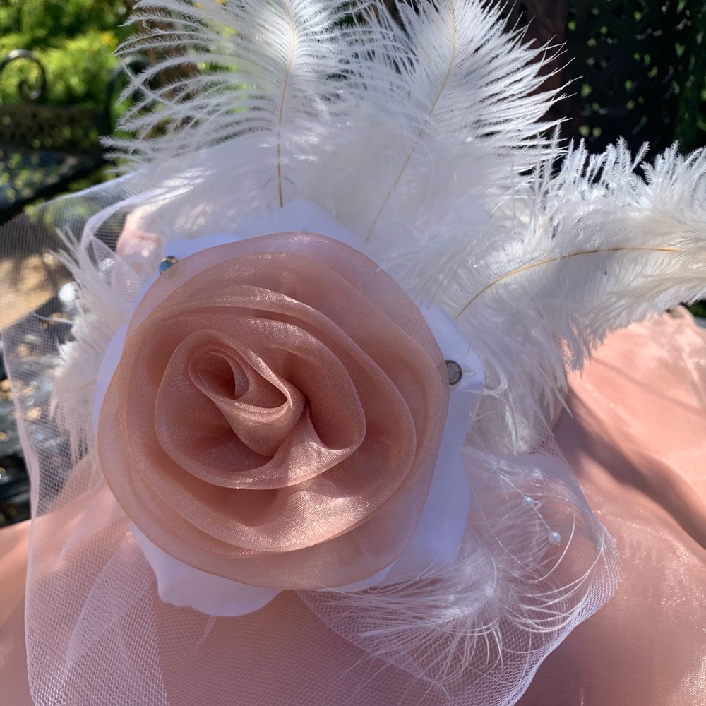 Artisan Pink Floral Women's Hat - Picture 2 of 15